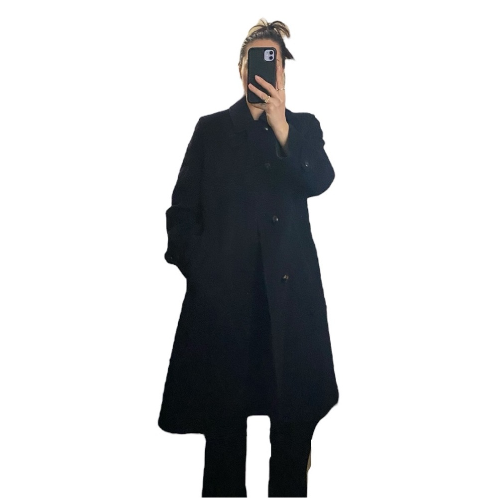 Vintage Burberry Authentic trench Navy Wool Pea Coat